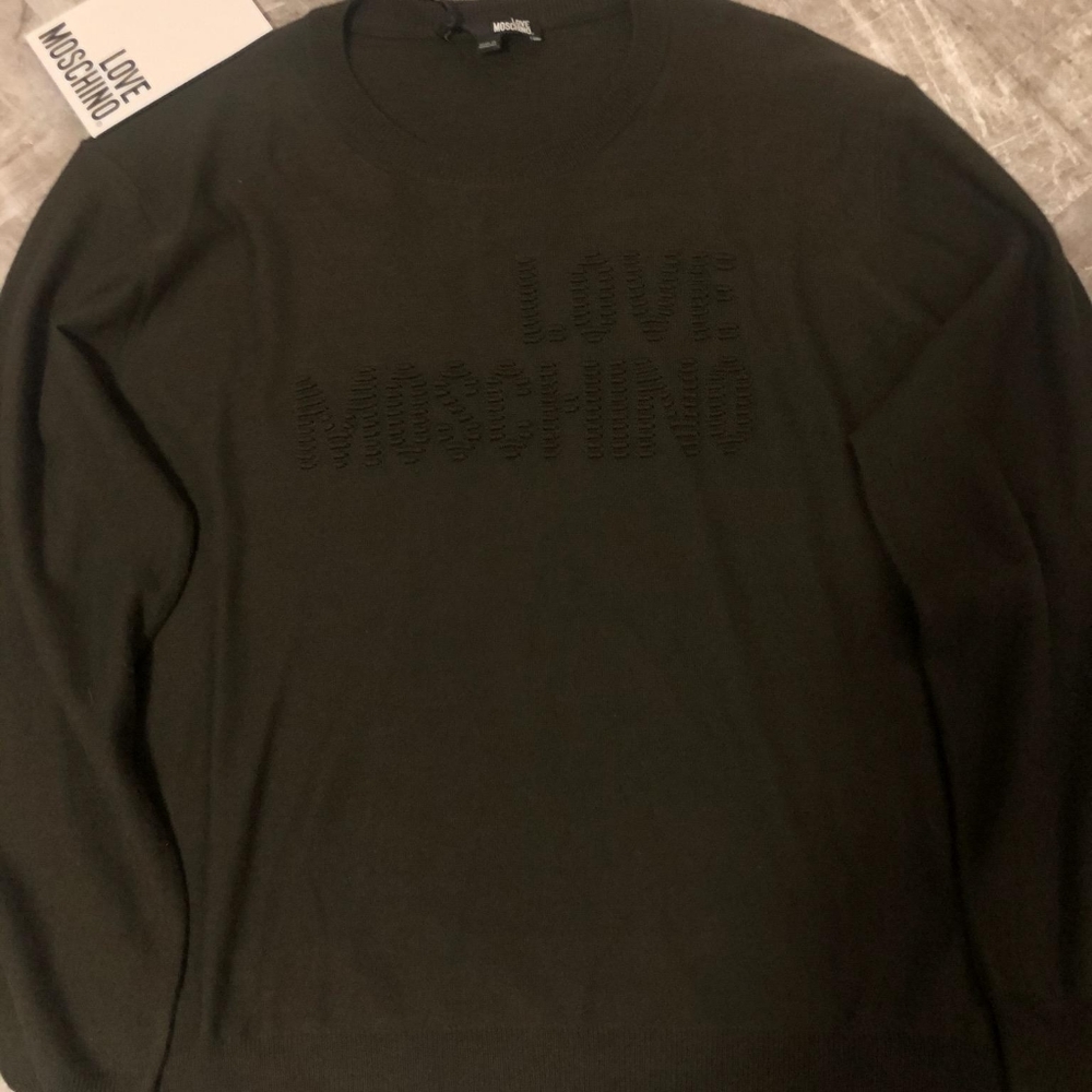 SOLD - LOVE MOSCHINO Sweater with 3D Logo.